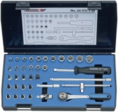 Steckschlüsselsatz 20ITU-3 1/4Zoll 36tlg. 4-14mm 6KT/TX/E