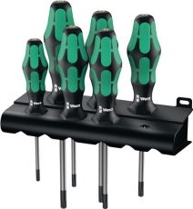 Schraubenset mit Innen-TORX®-Profil Inhalt: je 1 Schraubendreher Gr. T 10 - T 15 - T 20 - T 25 - T 30 - T 40